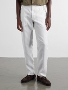Orlebar Brown - Cornell Straight-Leg Linen Trousers - Neutrals