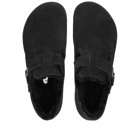 Birkenstock Men's London Shearling in Black Suede