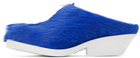 Marni Blue Calf Hair Loafers