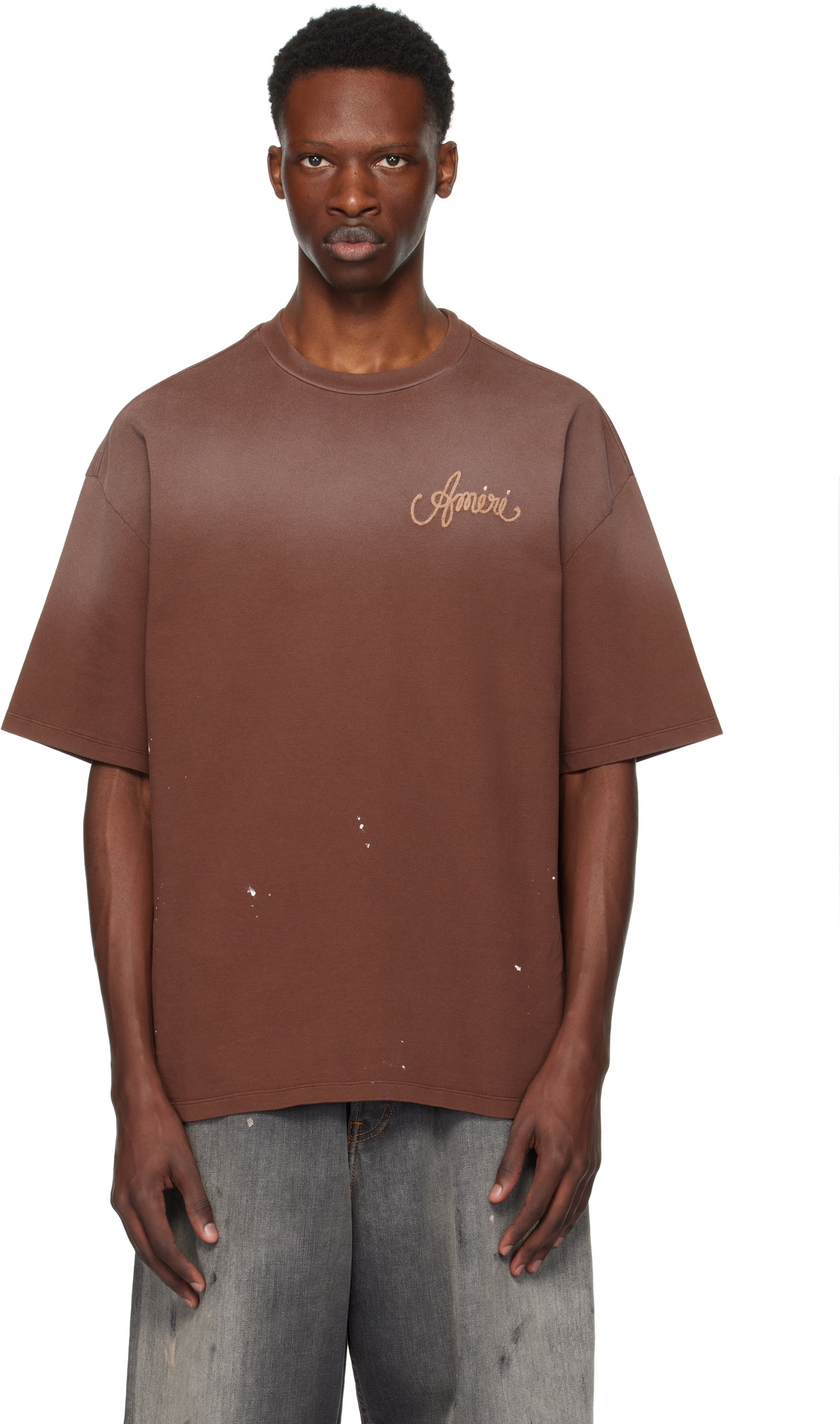 ★関税込★ AMIRI Design Studio Tシャツ AMIRI Design Studio T-shirt | Brown | FARFETCH