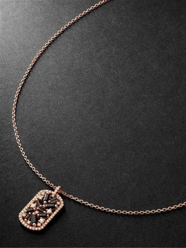 Photo: Suzanne Kalan - Rose Gold, Sapphire and Diamond Pendant Necklace