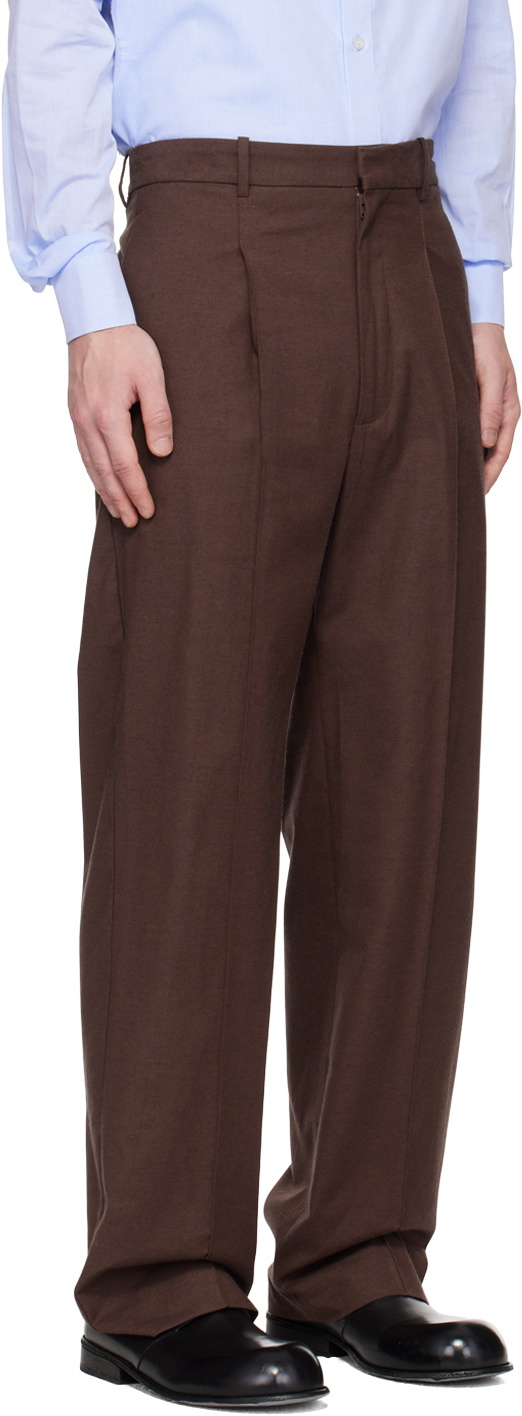 Carlota Barrera Brown Pleated Trousers