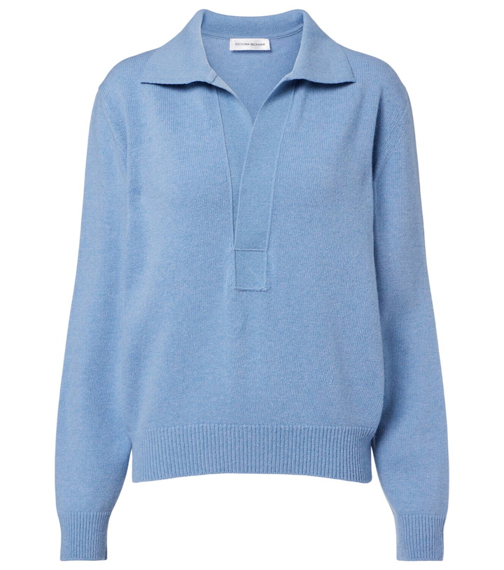 Photo: Victoria Beckham Genevieve wool and cashmere polo sweater