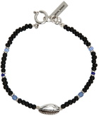 Isabel Marant Black Beaded Cowrie Bracelet