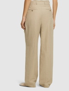 TOTEME Pleated Tailored Linen Blend Pants