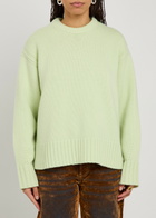 Guest In Residence Cozy Crew-neck Cashmere Jumper Light Green