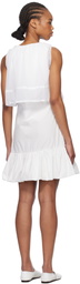 Kijun White Sheer Layered Minidress