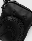 A Bathing Ape SHARK LEATHERINI BAG Black Mens Messenger & Crossbody Bag