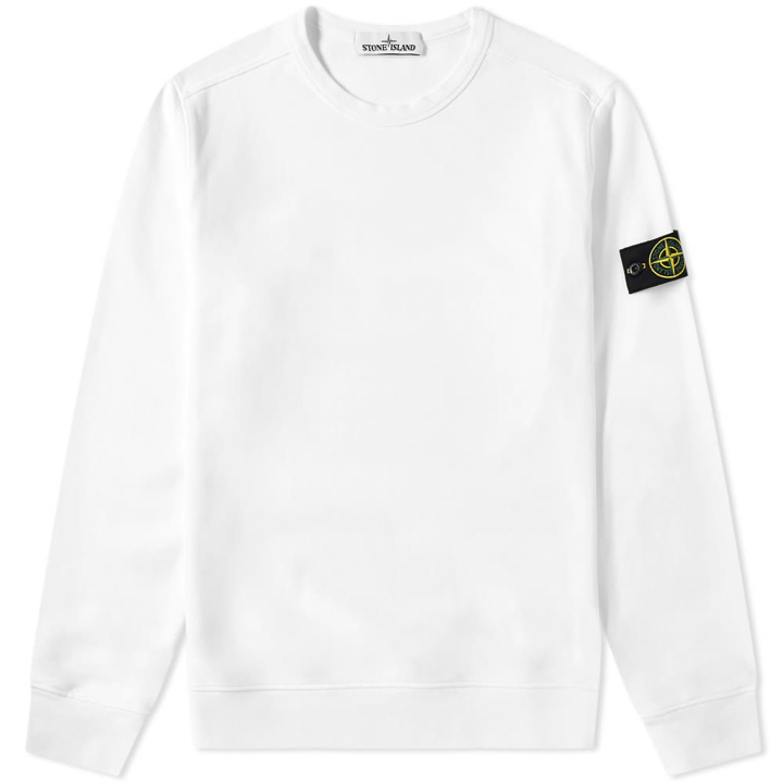 Photo: Stone Island Garment Dyed Crew Sweat White