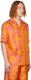 Versace Pink & Orange Barocco Shirt