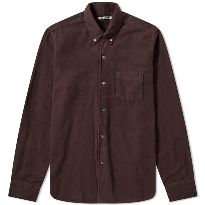 Photo: Our Legacy 1950's Shirt Plum Ultimate Flannel