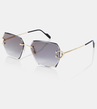 Cartier Eyewear Collection Signature C de Cartier square sunglasses