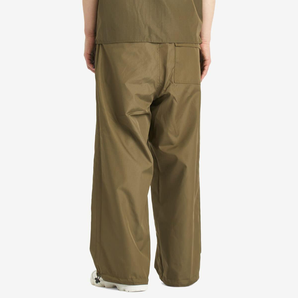 Taion Men's Military Reversible Wide Trousers in Black