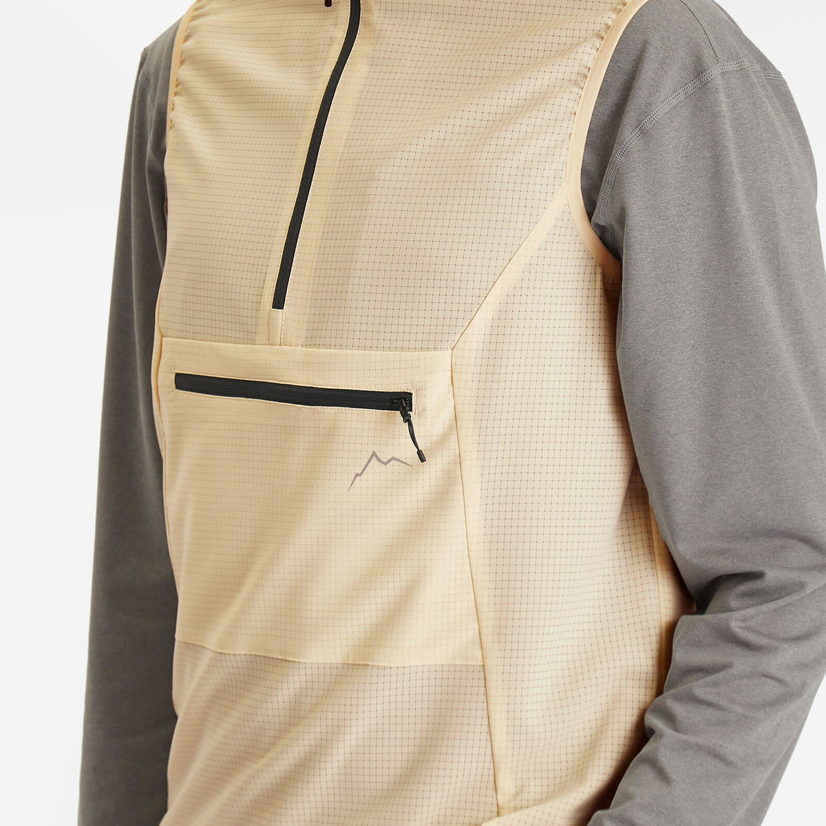 CAYL Men's Flow Pullover Vest in Birch White