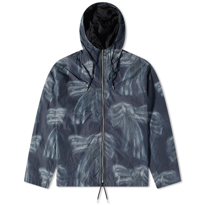 Photo: Acne Studios Men's Ofellod Kilimnik Print Jacket in Black/Dark Blue