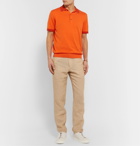 Etro - Slim-Fit Contrast-Tipped Cotton Polo Shirt - Orange