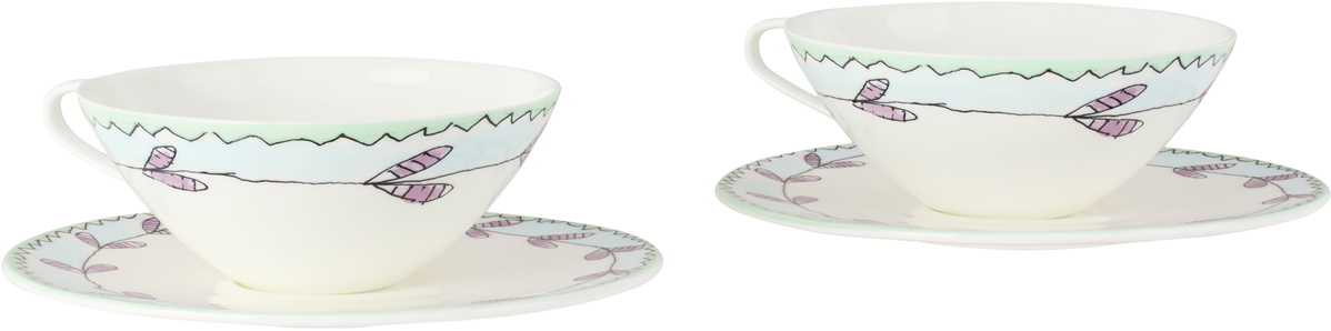 Marni White Serax Edition Tea Cup & Saucer Set