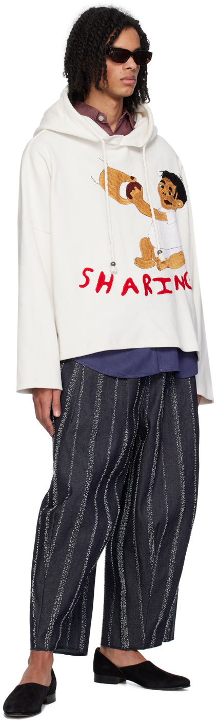 Glass Cypress White 'Sharing' Hoodie