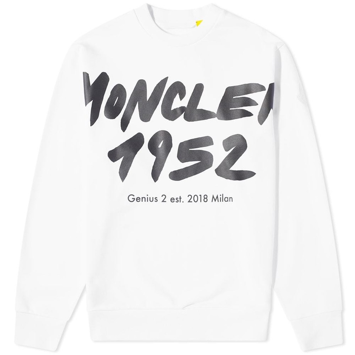 Photo: Moncler Genius 1952 Large Collection Logo Crew Sweat