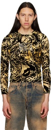Aries Yellow Juicy Couture Edition Graphic Long Sleeve T-Shirt