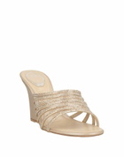 Rene' Caovilla Womens Sandals in Beige