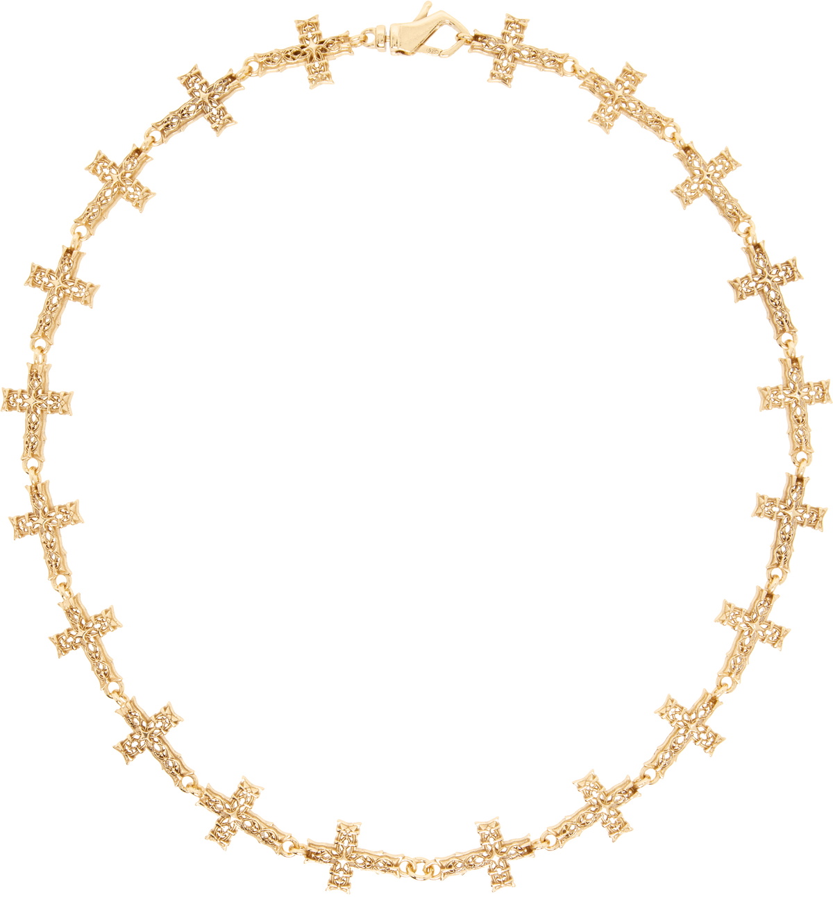 Emanuele Bicocchi Multi Notre-Dame Cross Necklace