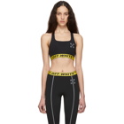 Off-White SSENSE Exclusive Black WORKOUT Jersey Sport Bra