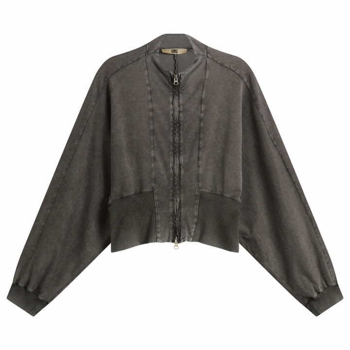 Photo: KNWLS Women's Haze Zip-Up in Washed Black