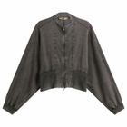 KNWLS Women's Haze Zip-Up in Washed Black