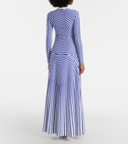 Jean Paul Gaultier Printed jersey maxi dress