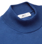 Mr P. - Cotton Mock-Neck Sweater - Blue