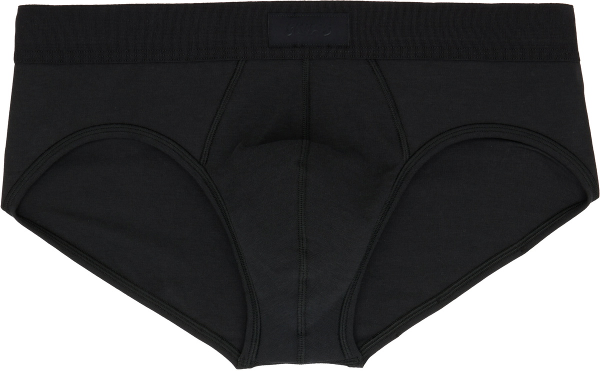 SKIMS Three-Pack Black SKIMS Cotton Briefs