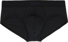 SKIMS Three-Pack Black SKIMS Cotton Briefs