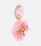 Dolce&Gabbana Embellished floral clip-on earrings