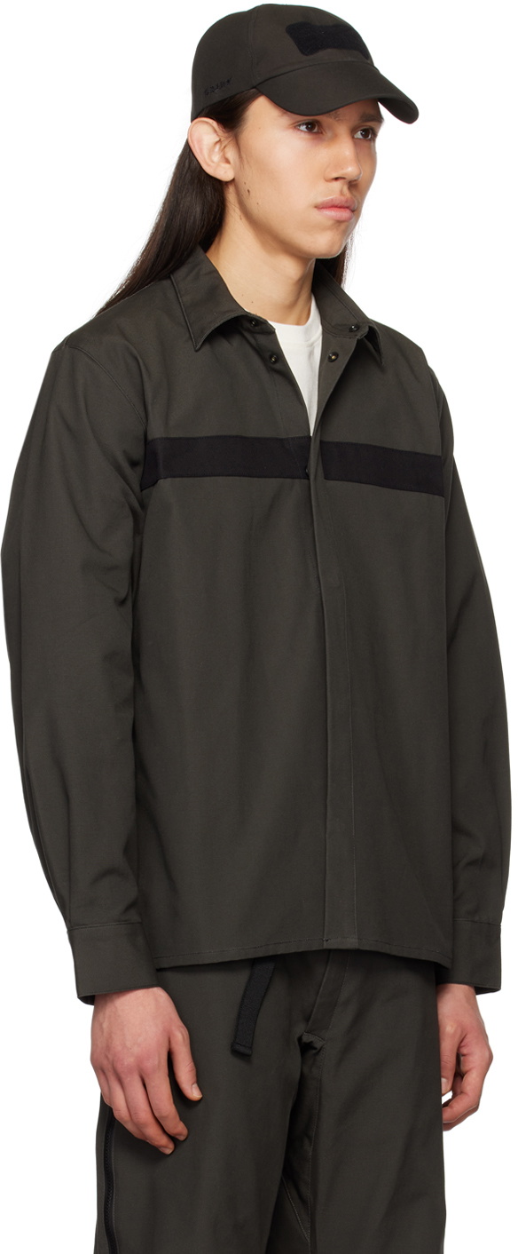 GR10K Brown Press-Stud Shirt
