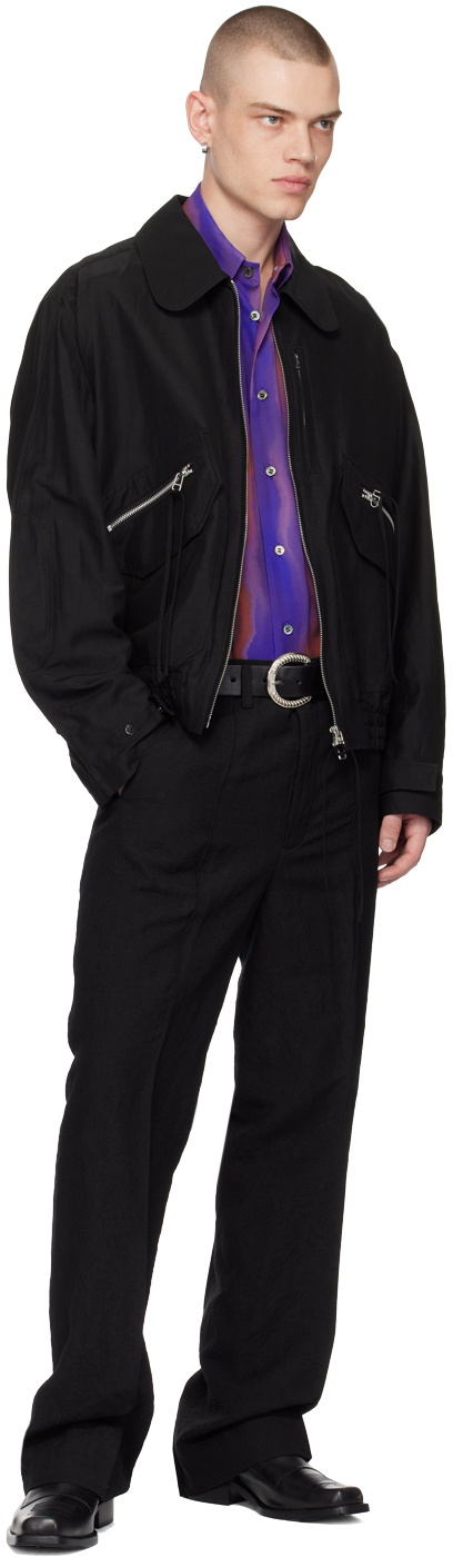 NVRFRGT Black Four-Pocket Trousers