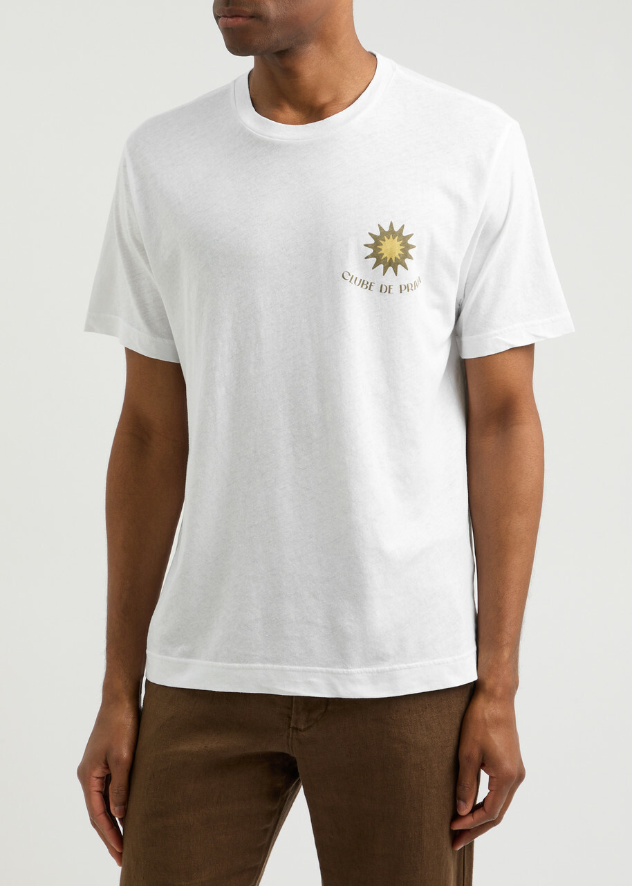 Frescobol carioca Dinis Clube De Praia Cotton T-shirt White