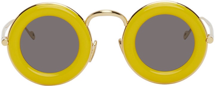 Photo: Loewe Yellow Round Sunglasses