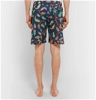 Desmond & Dempsey - Printed Cotton Pyjama Shorts - Men - Navy