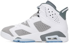 Nike Jordan Gray & White Air Jordan 6 Retro Sneakers