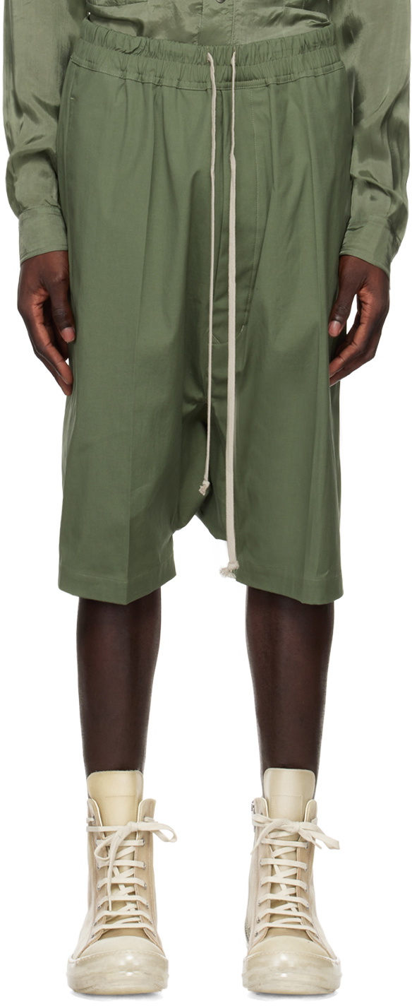 Rick Owens Green Pods Shorts Rick Owens