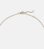 Yvonne Léon Crabe Coquillage 9kt gold pendant necklace with malachite and diamonds