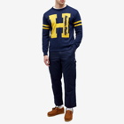 Human Made Men's H Knitted Sweat in Navy