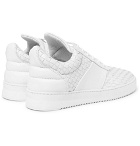 Filling Pieces - Woven Leather Sneakers - Men - White
