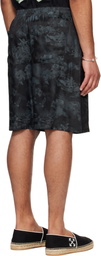 Off-White Black Jacquard Fresco Bowling Shorts