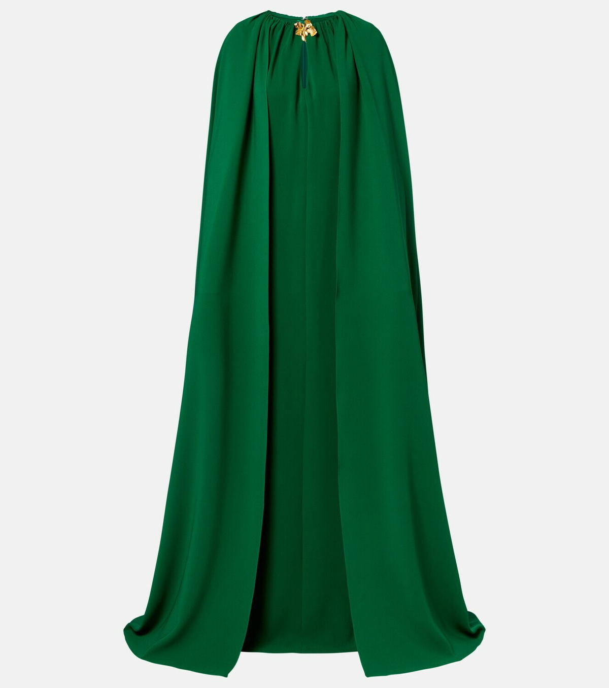 Oscar de la Renta Cyclamen silk-blend georgette kaftan