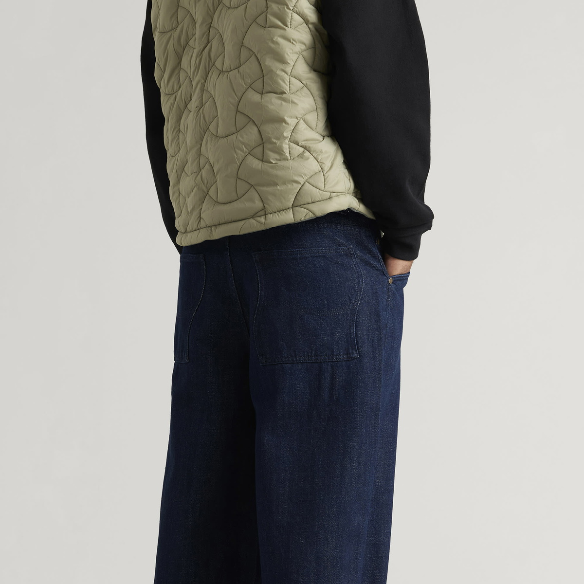 Dime Men's Baggy Denim Pants in Indigo