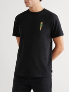 Snow Peak - Slim-Fit Printed Cotton-Jersey T-Shirt - Black