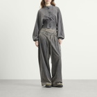 KNWLS Women's Haze Zip-Up in Washed Black