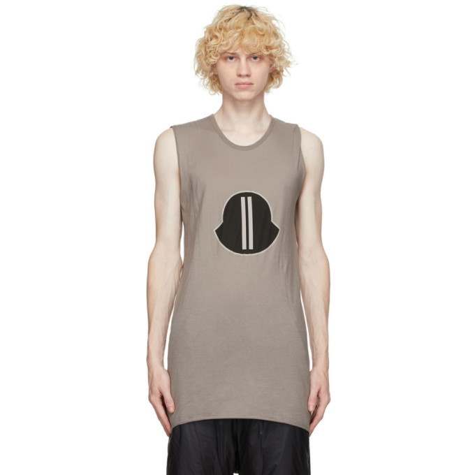 Photo: Rick Owens Grey Moncler Edition Logo Tank Top